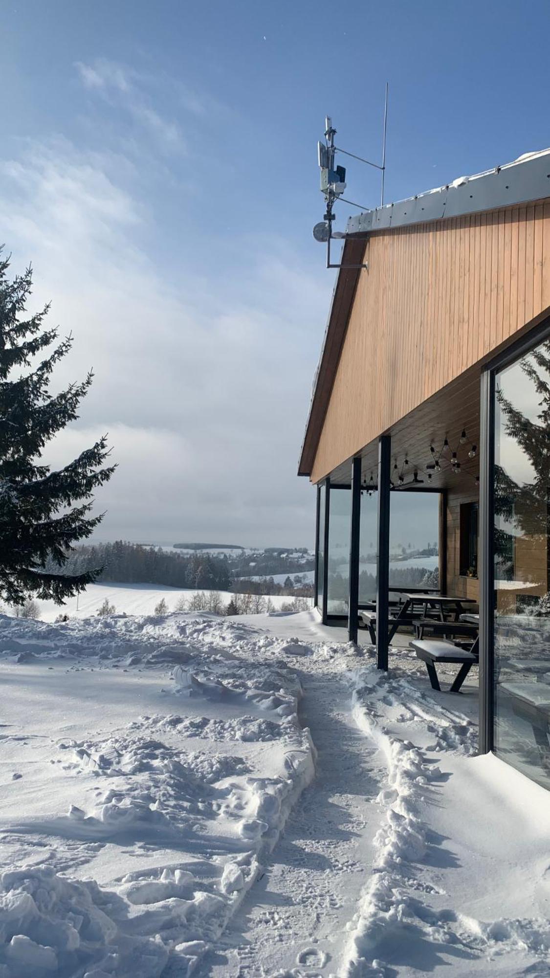 Restaurace A Penzion Gansberg Cotkytle Екстериор снимка